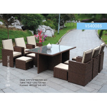 Outdoor Garden Dining Set Rattan Chair and Table
